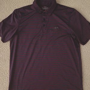 Mens Medium Vineyard Vines Golf Shirt - Performance